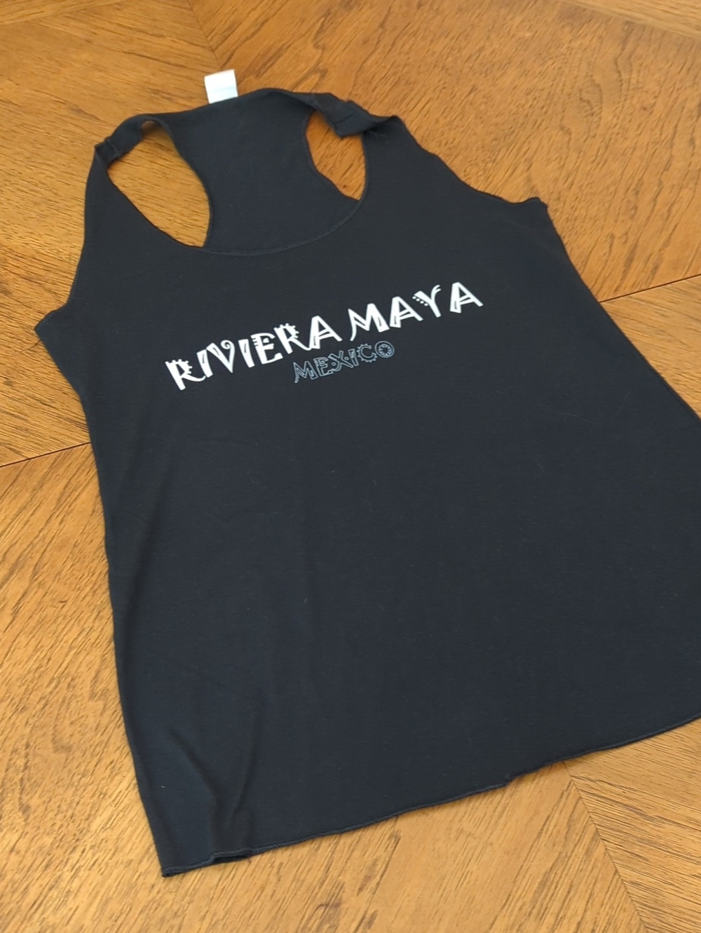 Riviera Maya Mexico Black Tank Top